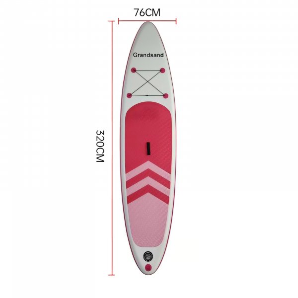 SUP-padlebrett 320 cm rosa | Oppbl�sbart st�-opp-padlebrett med tilbeh�r