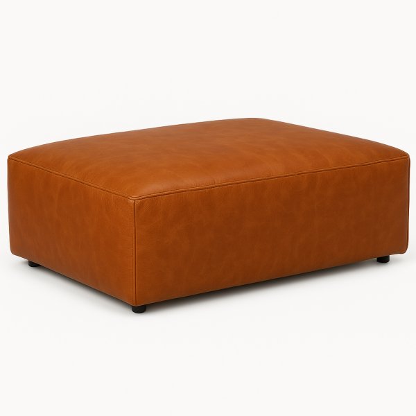 Madison skinnfotskammel - Cognac Madison skinnfotskammel - Cognac