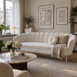 Sofa off-white 3-seter - 180 cm - Kingsley