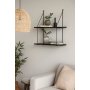 Vegghylle Vesper i svart - 58x59 cm Vegghylle Vesper i svart - 58x59 cm