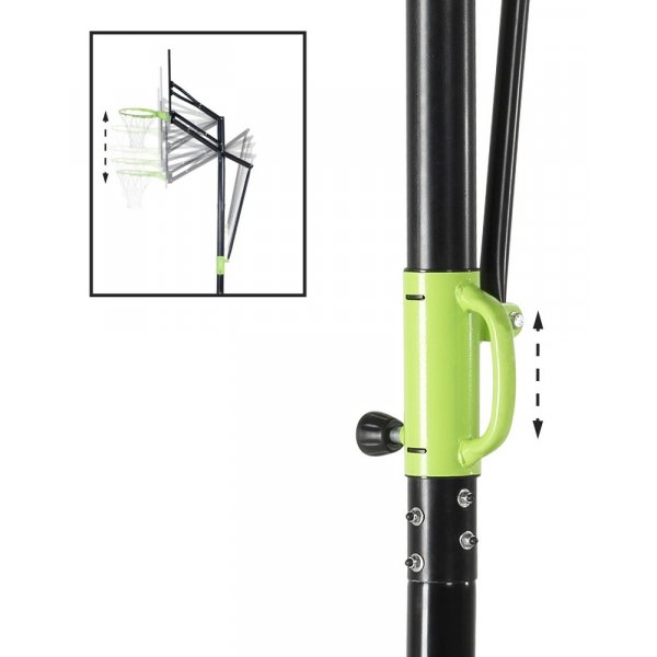 Polestar baskettballstativ med dunkering - Flyttbart