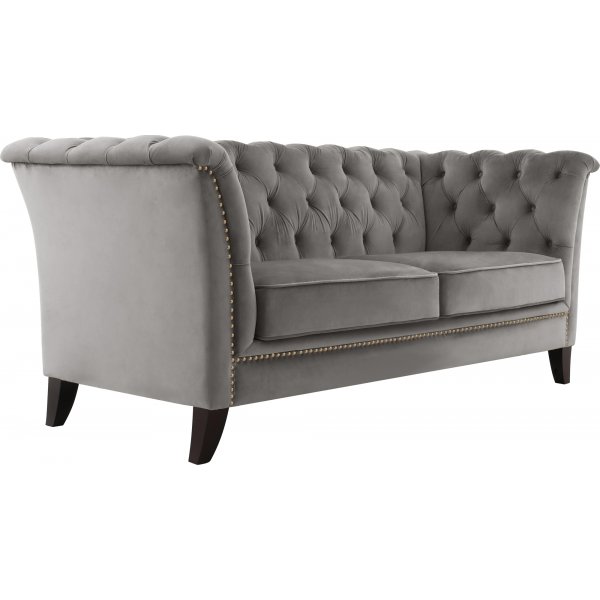 Sofa 2-seter chesterfield grå - Henry Sofa 2-seter chesterfield grå - Henry
