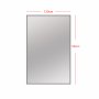 Speil Orlando 190 x 120 cm - Kromramme