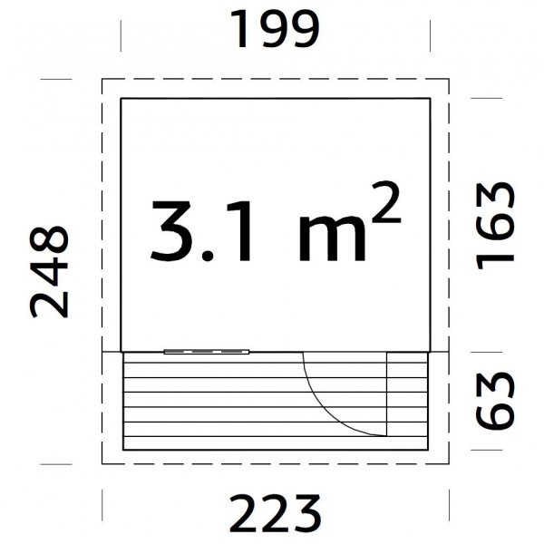 Aksel lekestue 3,1 m² Aksel lekestue 3,1 m²