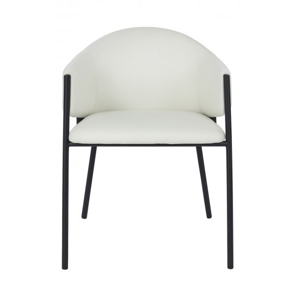 Spisestol Beige/Grå med Svarte Ben - Stacey Spisestol Beige/Grå med Svarte Ben - Stacey