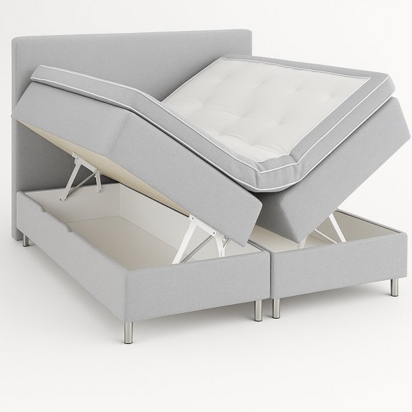 Dobbeltseng Accent 180 cm - Lys gr�