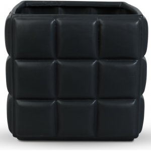 Potte svart firkantet 17 cm h�y