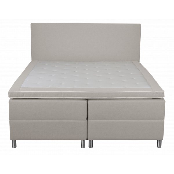 Seng med oppbevaring beige 160x200 cm Seng med oppbevaring beige 160x200 cm