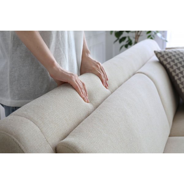 Sofa 3-seter beige moderne - Hanna Sofa 3-seter beige moderne - Hanna