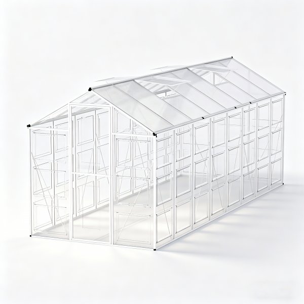 Drivhus Harmony Gardeney 8,7 m� frittst�ende aluminiums-polykarbonat