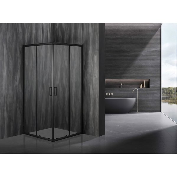 Dusjhj�rne 90x90x185 Sort - Onyx 90
