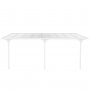 Balkongtak 5,6x2,5 m hvit aluminium UV-beskyttet kanalplast Balkongtak 5,6x2,5 m hvit aluminium UV-beskyttet kanalplast