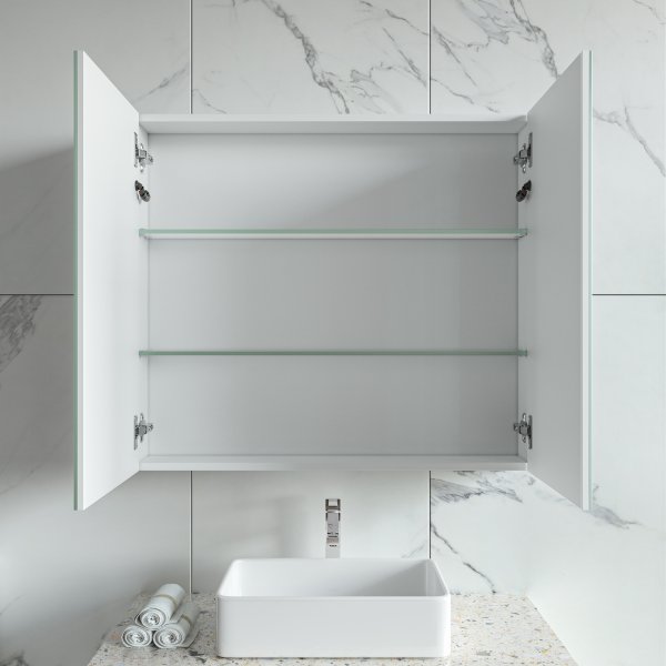 Speilskap - Luxe | LED-belysning | Myktlukkende dører | 80 cm Speilskap - Luxe | LED-belysning | Myktlukkende dører | 80 cm