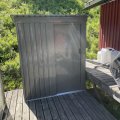 Kundebilde Oppbevaringssett Nordcabin 1,3m² metallplateoppbevaring utendørs oppbevaring