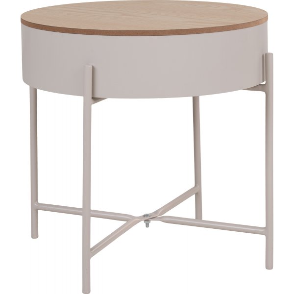 Sisco sidebord Beige/Grå Ø40 cm Sisco sidebord Beige/Grå Ø40 cm