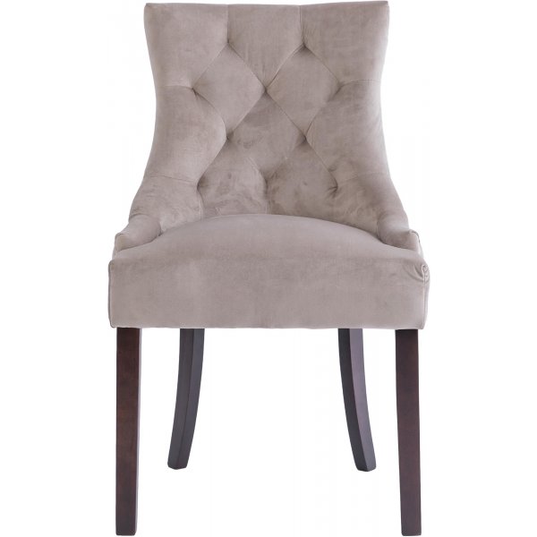 Tuva stol med h�ndtak i ryggen - Gr�beige
