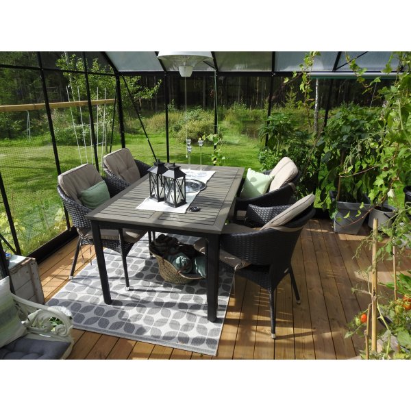 Drivhus Saturnus med herdet glass - 12,8 m