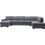 U-sofa Solna vendbar - 367 cm - mørk grå U-sofa Solna vendbar - 367 cm - mørk grå