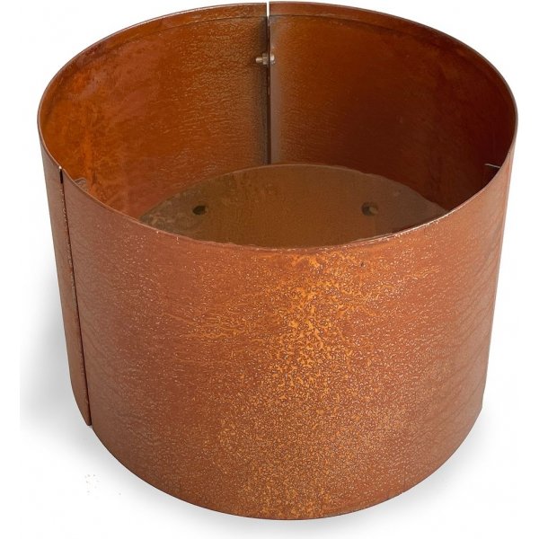 Corten stlpotter rund - H30 x 30 cm