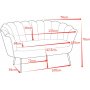 2-seters sofa grønn/messing - Kingsley 2-seters sofa grønn/messing - Kingsley