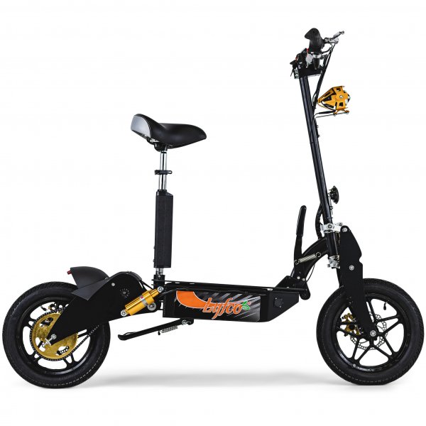 Elektrisk sparkesykkel 3000W Premium med sete | 60 km/t | Svart