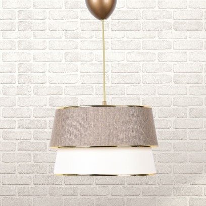 Retro taklampe med gulldetaljer Retro taklampe med gulldetaljer
