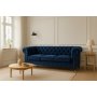 Sofa Sheffield Chesterfield 2-seter - M�rk bl� fl�yel