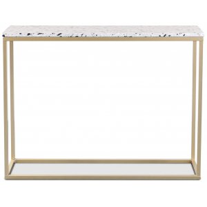 Konsollbord 100 x 35 cm - terrazzo og messing