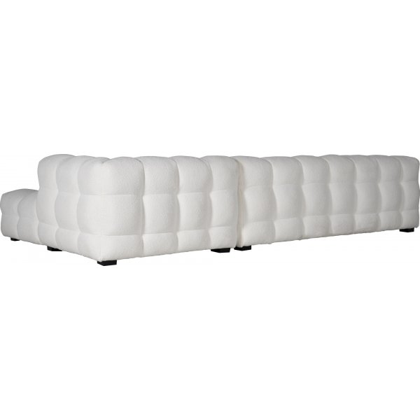 Sofa Kremfarget Teddy 322 cm