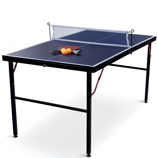 Mini-pingpongbord | 137x76 cm | Inkluderer nett, 2 racketer og baller | Sammenleggbar