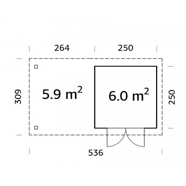 Lara Anneks 6,0+5,9 m² Lara Anneks 6,0+5,9 m²