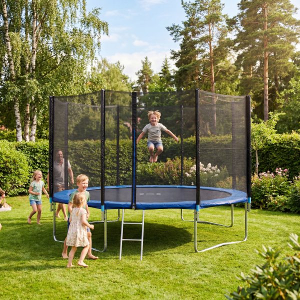 Trampoline med sikkerhetsnett - 425 cm Trampoline med sikkerhetsnett - 425 cm