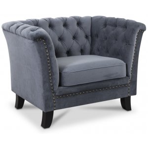 Milton Chesterfield lenestol - Gr� fl�yel
