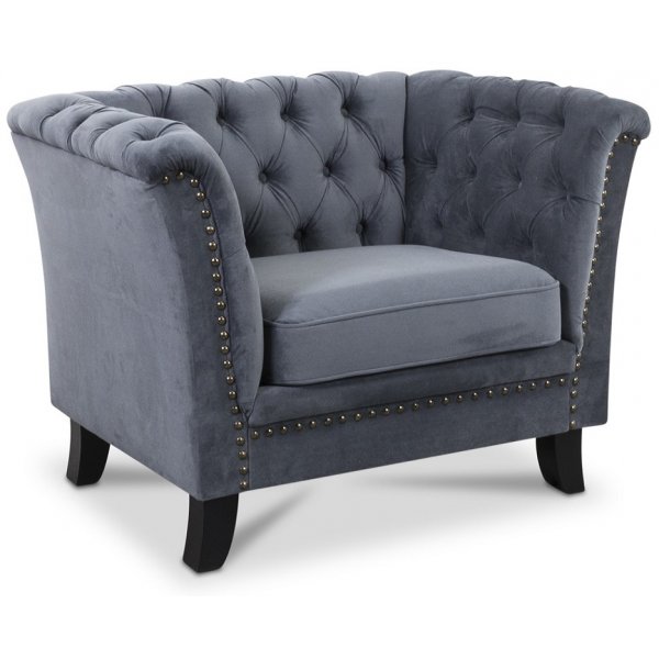 Milton Chesterfield lenestol - Gr� fl�yel