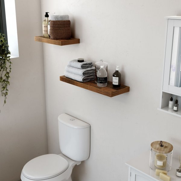 Sussex vegghylle 40 x 20 cm - Brun Sussex vegghylle 40 x 20 cm - Brun