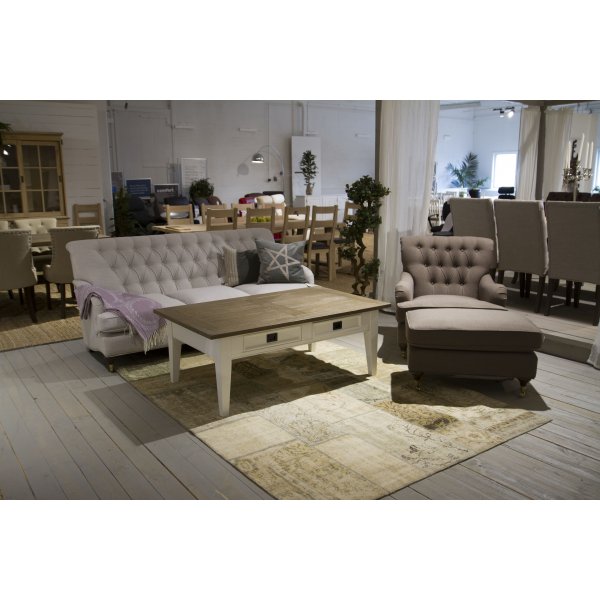 Patchwork-teppe Persia (beige) - Ekte patchwork
