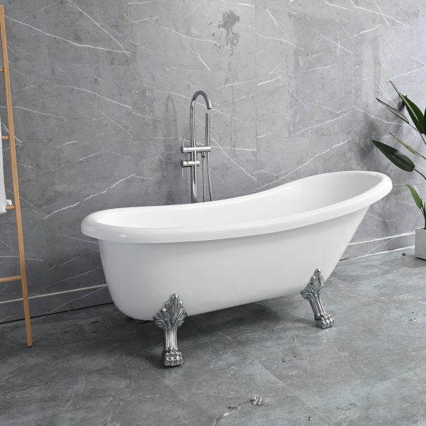 Frittstående badekar med kloføtter Klassico 170 x 730 cm Frittstående badekar med kloføtter Klassico 170 x 730 cm