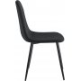 Svart fl�yelsstol - Carisma