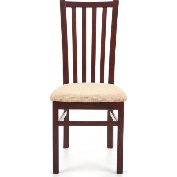 Stol i valnøtt / beige sete Stol i valnøtt / beige sete
