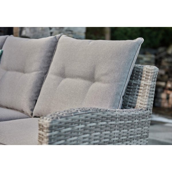 Moreno Loungegruppe med bord 3+1+1 - Lysegrå Moreno Loungegruppe med bord 3+1+1 - Lysegrå