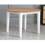Rundt spisebord Ø110 cm Hvit / Oljet eik - Dalön Rundt spisebord Ø110 cm Hvit / Oljet eik - Dalön
