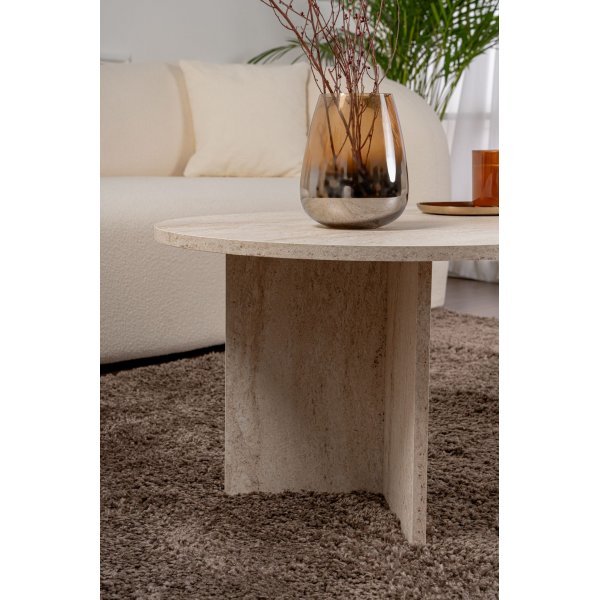 Salongbord Sable Travertin - 119 x 60 cm Salongbord Sable Travertin - 119 x 60 cm