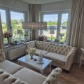 Kundebilde Chesterfield 3-seters sofa 210 cm beige fl�yel