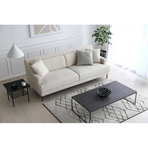 Sofa 3-seter beige moderne - Hanna Sofa 3-seter beige moderne - Hanna
