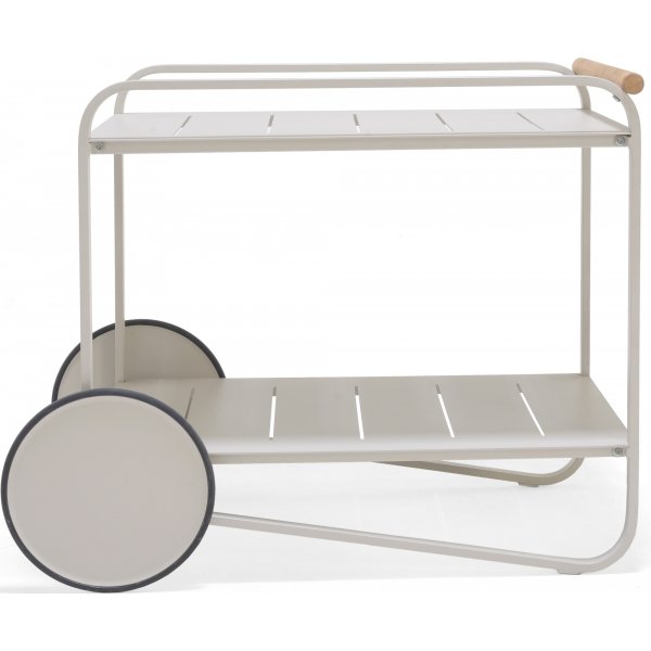 Livsstilshageportaler - Beige serveringsvogn