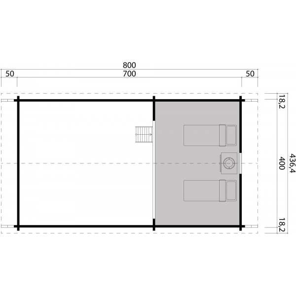 Feriehussett 30,2 m² - Nøkkelferdig Attefallshus Feriehussett 30,2 m² - Nøkkelferdig Attefallshus