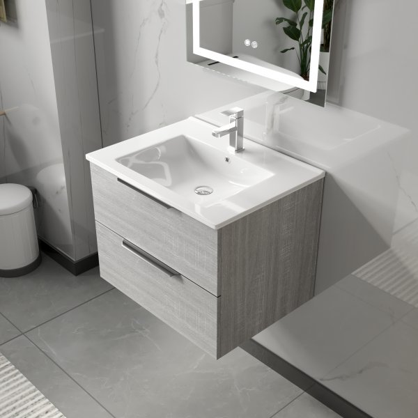 Baderomsmbler London 60 cm - Betonggr