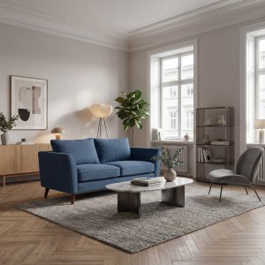 Sofa County 2-seter - Bl� Chenille