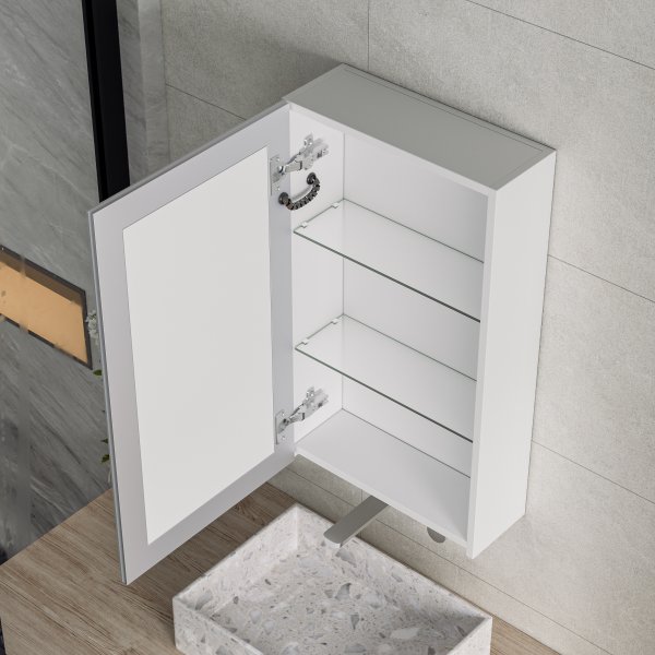 Speilskap - Padova | Myktlukkende dr | LED-belysning