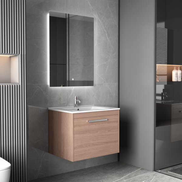 Baderomsmøbler 60 cm eikimitasjon - Elysia Baderomsmøbler 60 cm eikimitasjon - Elysia